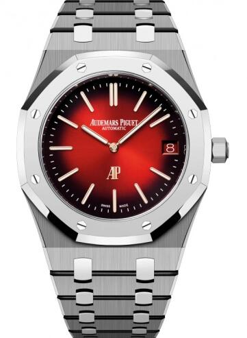 Review 16202XT.OO.1240XT.01 Audemars Piguet Royal Oak Extra-Thin Titanium Red replica watch - Click Image to Close